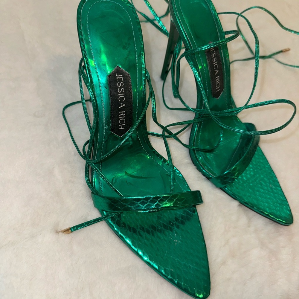 JESSICA RICH strappy sandals (size 38 but fits 37.5) (USED ONLY ONCE) - Picture 5 of 10
